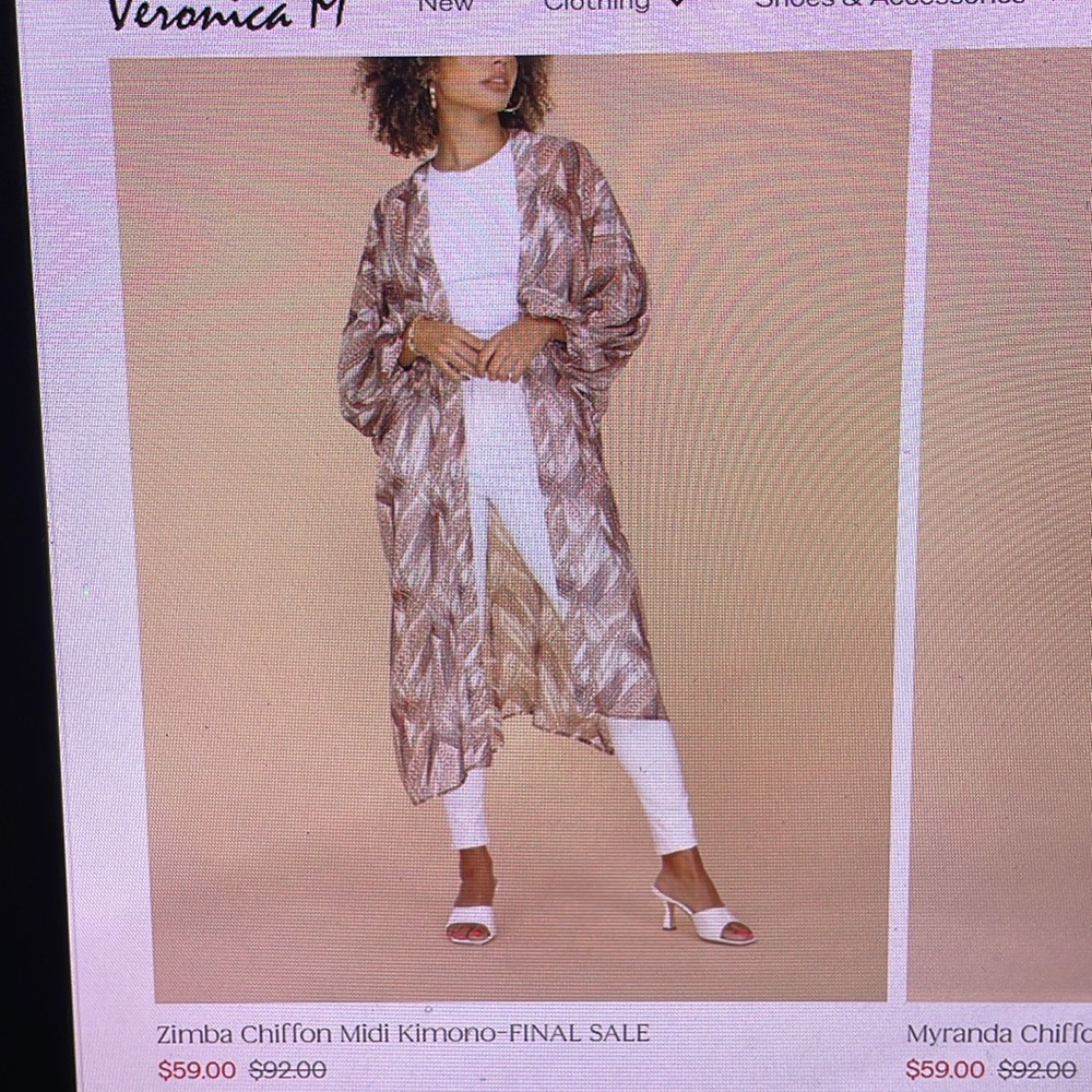 Veronica M balloon sleeve kimono